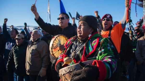 Tribe members celebrate partial victory against the pipeline
Courtesy of cnn.com