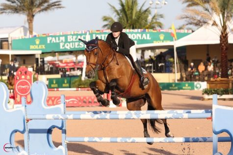 Grace Powers 15 competing at the Winter Equestrian Festival in Wellington, Florida.