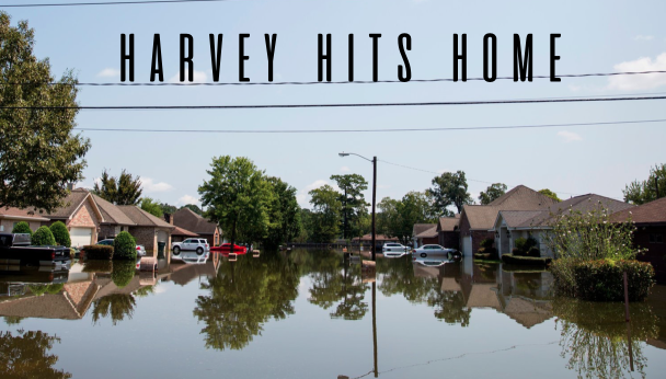 Hurricane Harvey sweeps through Houston, Texas