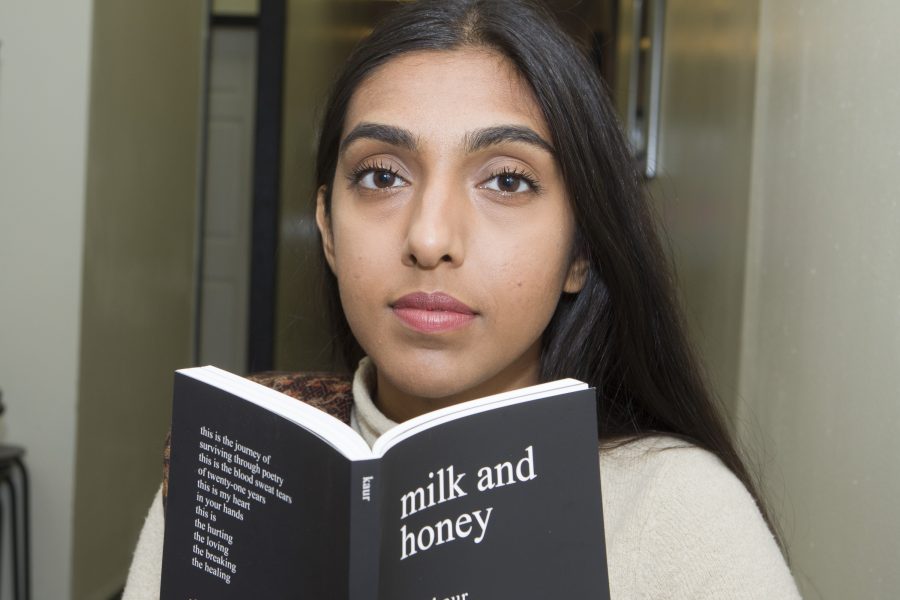 Rupi Kaur, author of Milk and Honey. Courtesy of theodessyonline.com. 