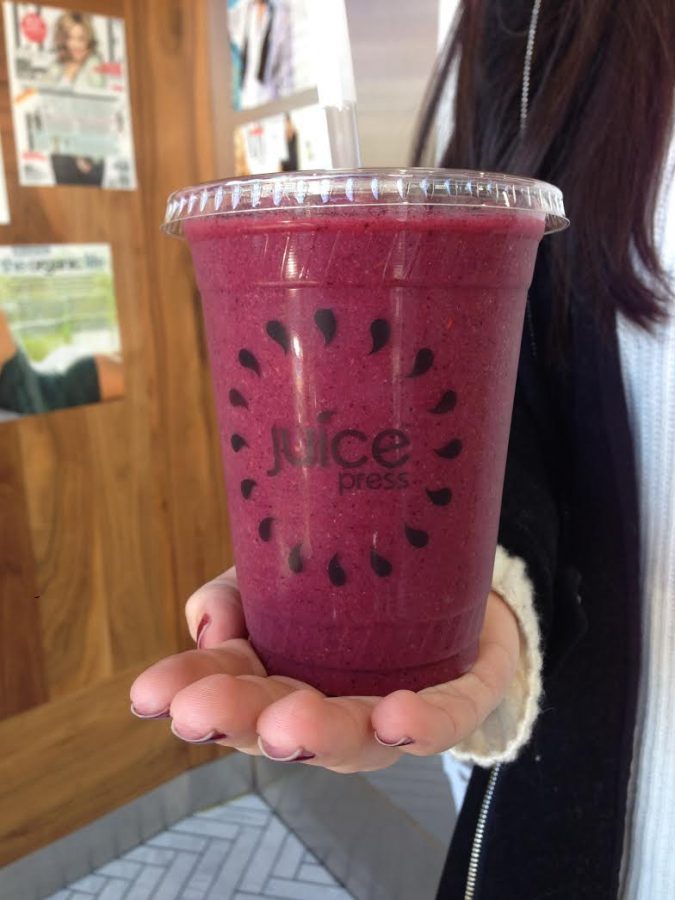 Our chilled smoothie from Juice Press would be a satisfying drink during a warm spring day.
Morgan Johnson 17