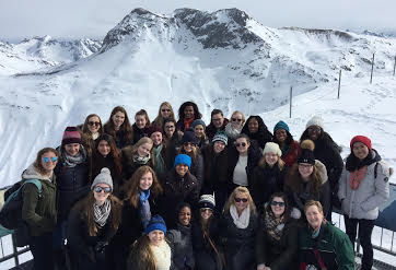 After the cable-car trip to the top of the mountain, the Madrigals were able to take in the breathtaking views of the white Alps.
Courtesy of Mrs. Lori Wilson