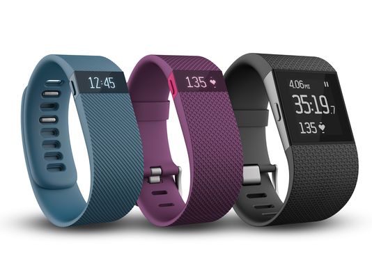 Fitbits latest devices, the Charge HR and the Surge, can monitor sleep and heart rate we well as track a persons steps and calories burned that day.
Courtesy of fitbit.com 