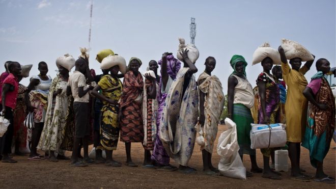20 million people are at risk for starvation in four countries as governments fail to assist aid efforts. Courtesy of bbc.com