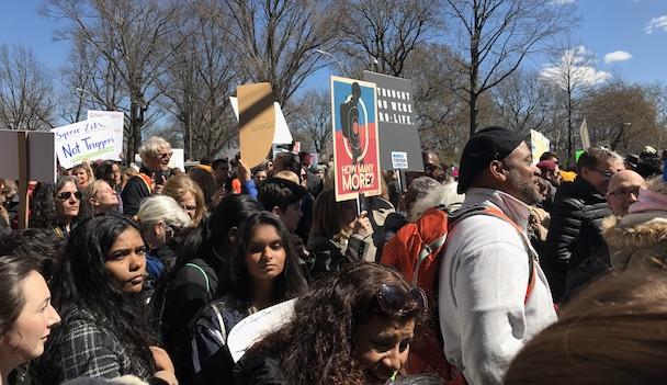 Sacred Heart community members participate in the March For Our Lives