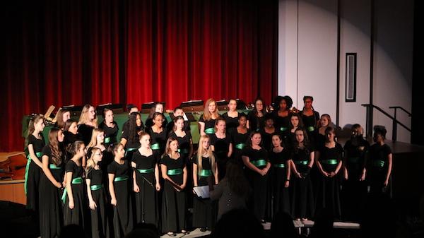 The A Ca-Bells performing in the Spring Concert. 