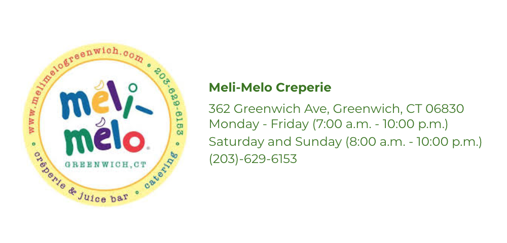 Meli-Melo Creperie in Greenwich, CT. Great organic buckwheat crepes!!
