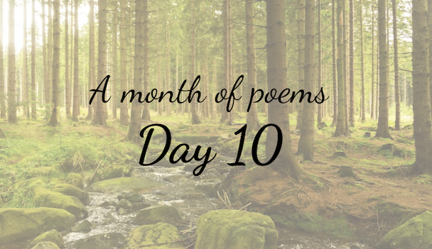 A month of poems: Day ten
