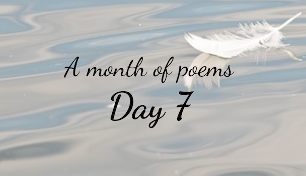 A month of poems: Day seven