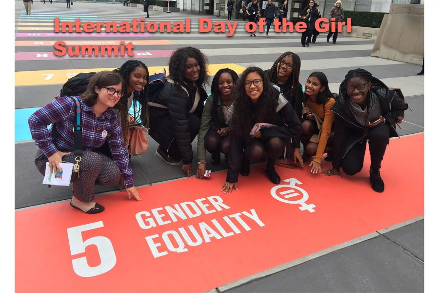 Eight Sacred Heart Greenwich students participated in the 2019 United Nations (UN) International Day of the Girl Summit, October 11
