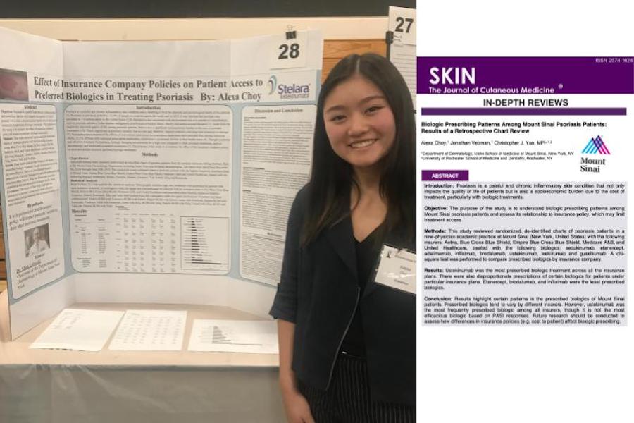 Alexa Choy 20 authored a research paper about access to psoriasis treatments for SKIN Magazines March 2020 edition. 