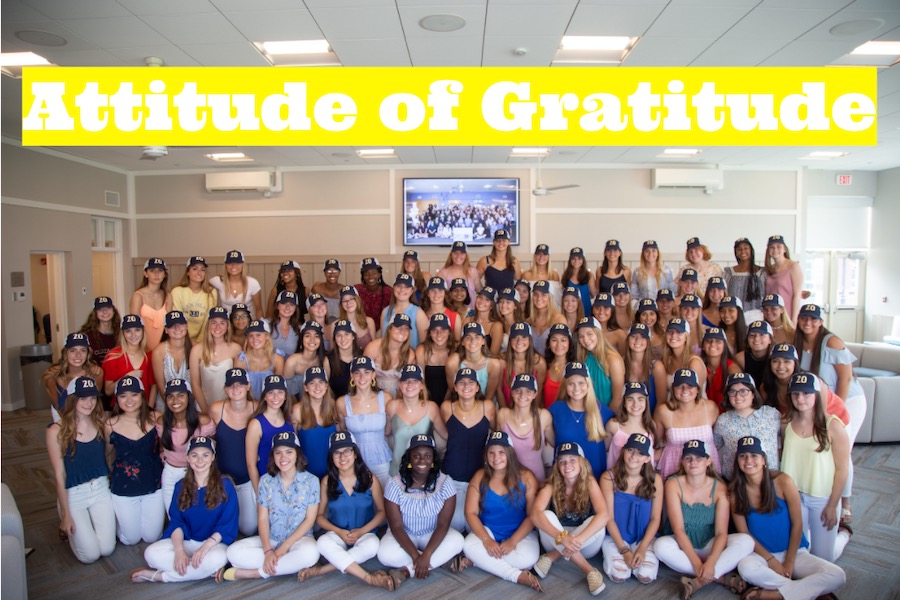 For the 2019-2020 academic year, the Class of 2020 selected the Upper School theme of an Attitude of Gratitude.