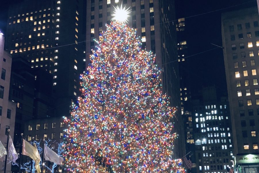 The+2018+Rockefeller+Christmas+tree+shone+brightly+at+the+heart+of+Rockefeller+Plaza.