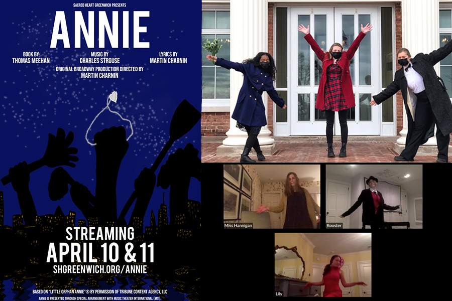 The cast and crew of Annie seamlessly fused virtual and in-person scenes while performing this years musical. 
