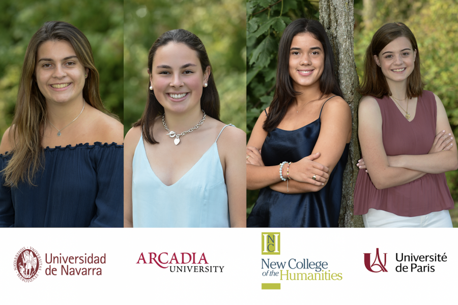 Four seniors will attend college abroad in the fall.
