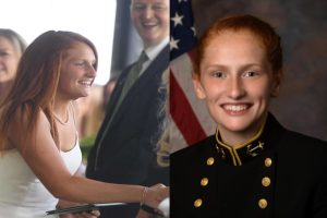 Midshipman Athena Corroon 19, a junior at the United States Naval Academy, returned to Sacred Heart Greenwich November 23.