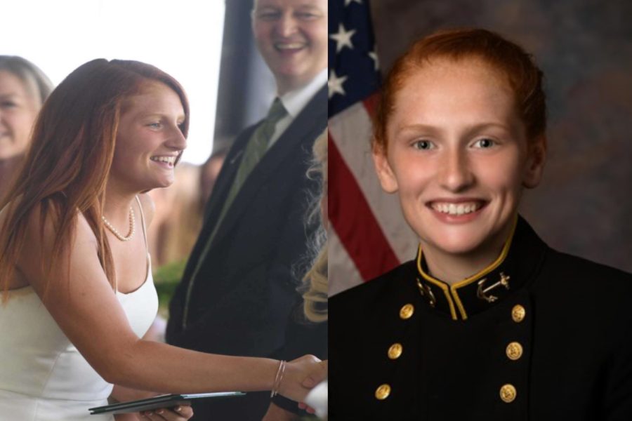 Midshipman+Athena+Corroon+19%2C+a+junior+at+the+United+States+Naval+Academy%2C+returned+to+Sacred+Heart+Greenwich+November+23.