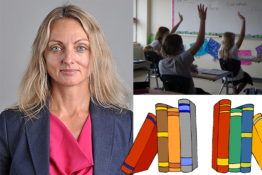 Dr. Napiorkowska inspires students with academic confidence in the classroom.  