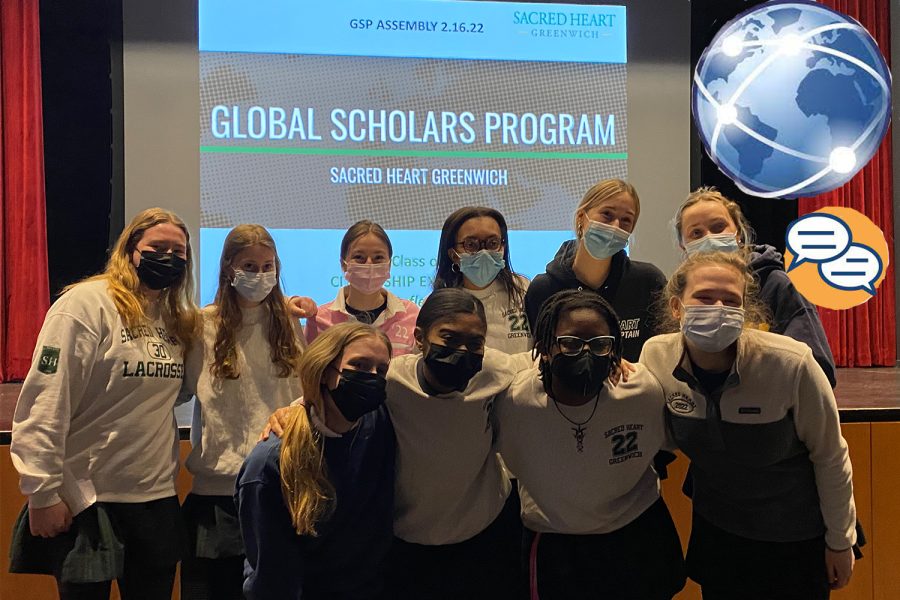 The 2022 Global Scholars Cohort presented on their citizenship experiences, centered around the theme of belonging. 