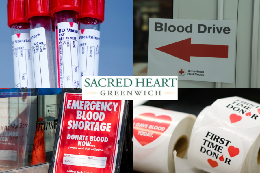 The Sacred Heart community helps to diminish the blood shortage through participation in the blood drive.
