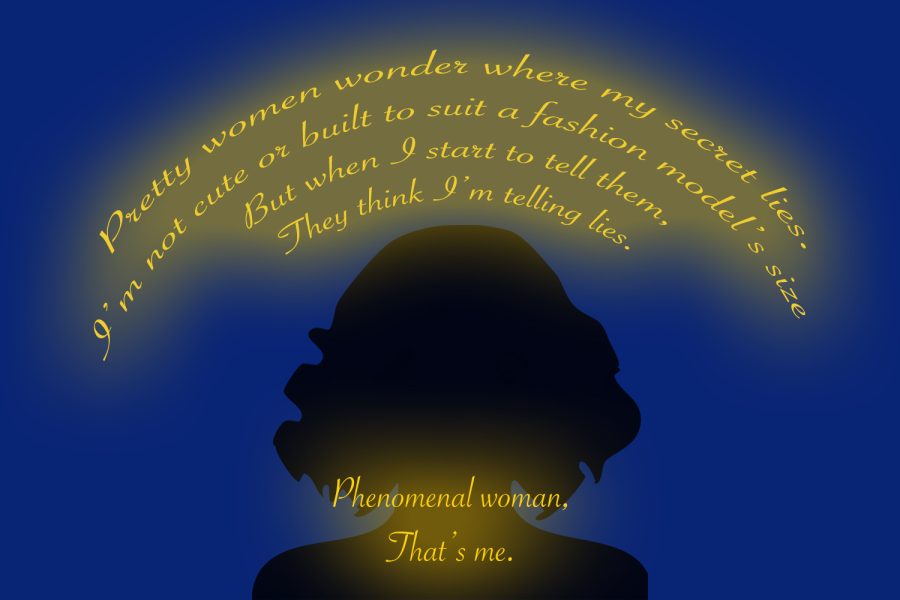 Joi recognizes the power of female confidence in Maya Angelou’s “Phenomenal Woman.”  
