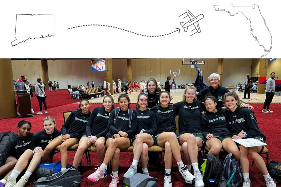 The Sacred Heart Greenwich varsity basketball team competes in the KSA tournament in Orlando, Florida.