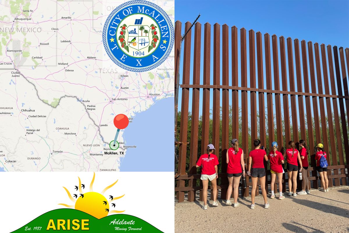Seven Sacred Heart students embark on a service trip with ARISE Adelante to McAllen, Texas. 