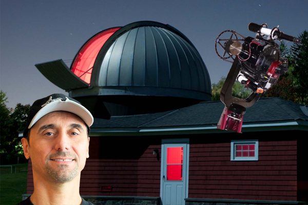 Mr. Rick Bria helps students shoot for the stars
