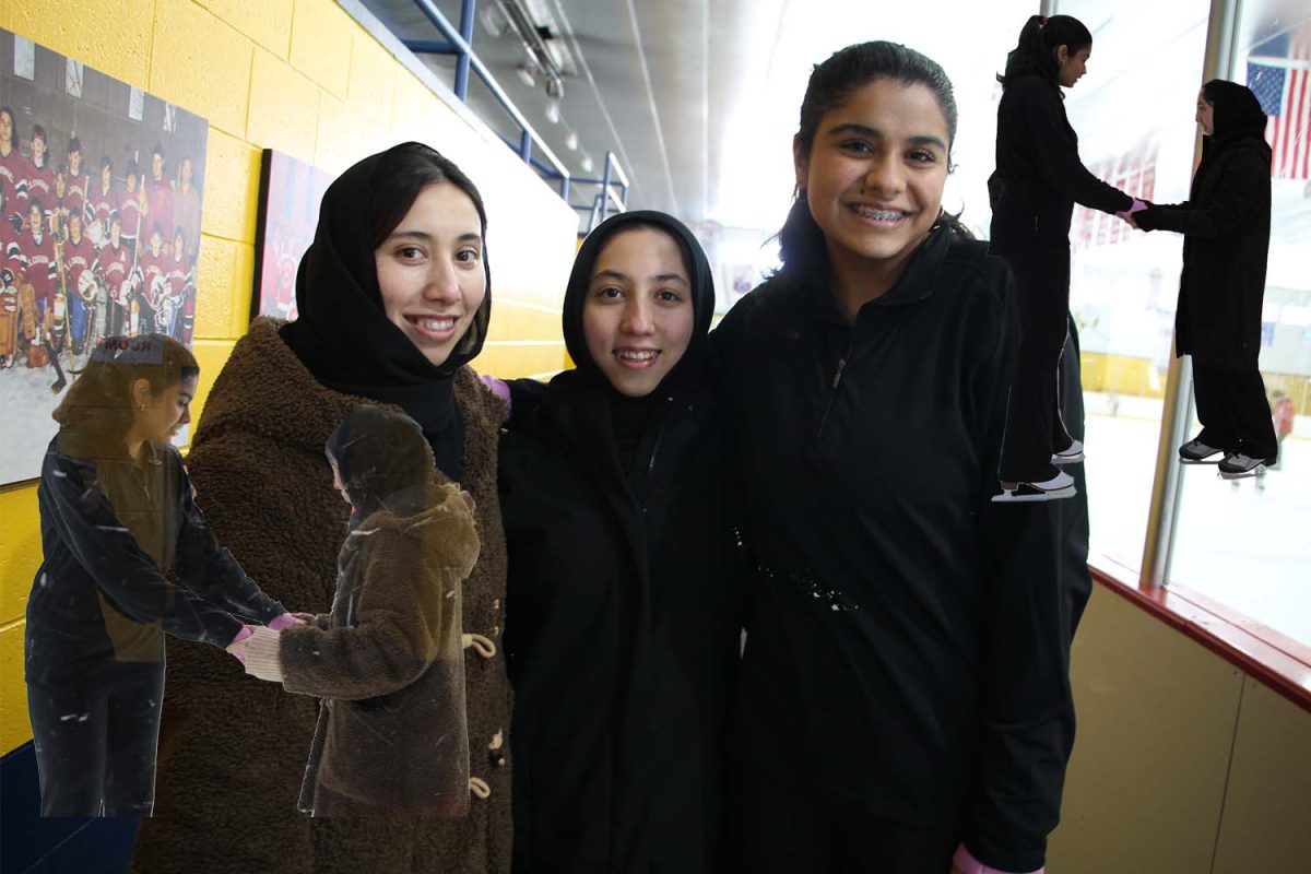 Dua Khan 26 reaches out to refugees by serving as a tutor and a figure skating coach.