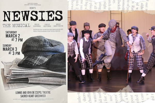 Sacred Heart Greenwichs production of Newsies portrays young newsboys and their fight to make their voices heard.