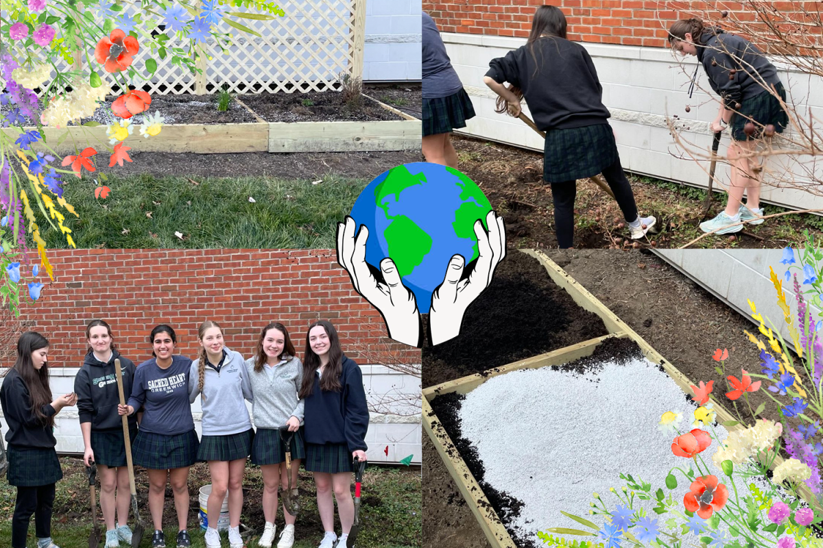 Student members of the Garden Program plan, install, and cultivate a campus herb garden.