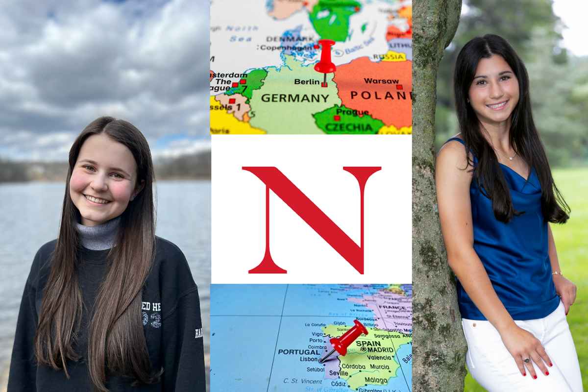 Seniors Caroline Hartch and Giada Coviello look forward to spending their first semesters of college abroad in Europe.