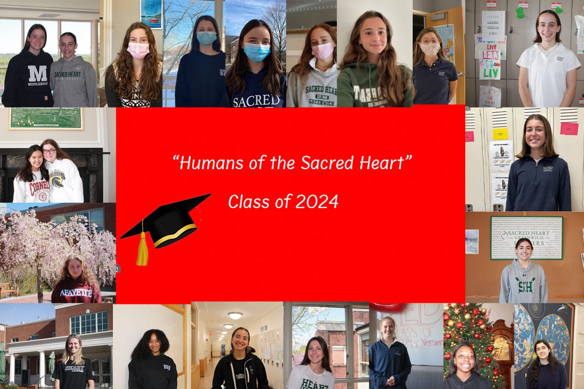 Humans of the Sacred Heart the Class of 2024 over the years