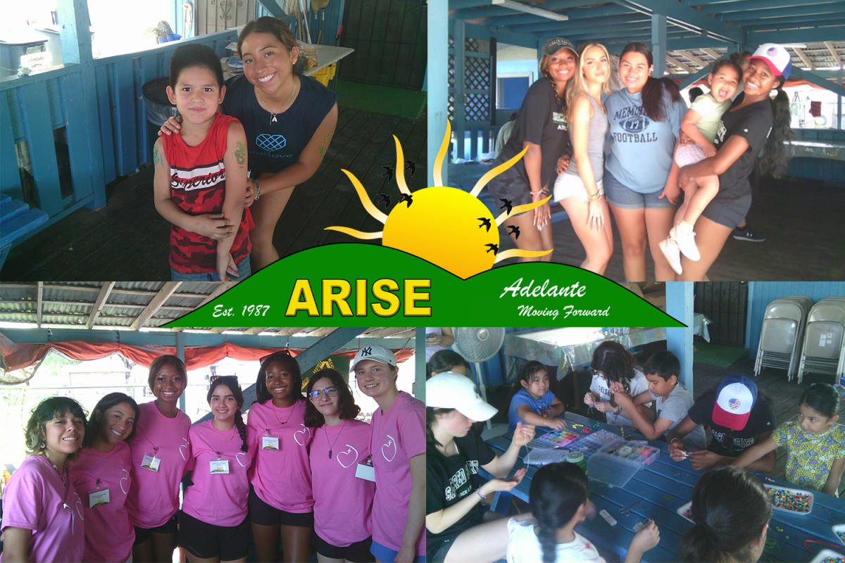 Seniors partake on a week-long service trip to McAllen, Texas with the ARISE Adelante organization. 