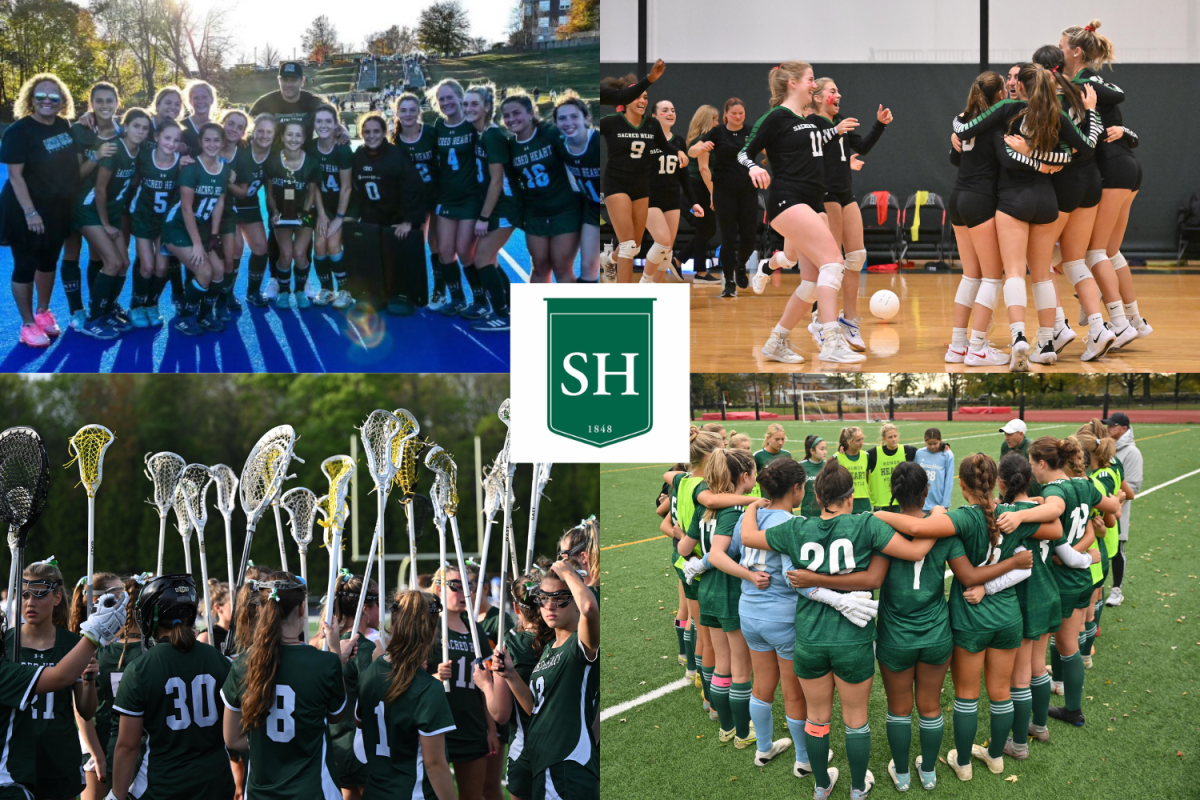 Sacred Heart Athletic teams compete, work together, and celebrate triumphs. 