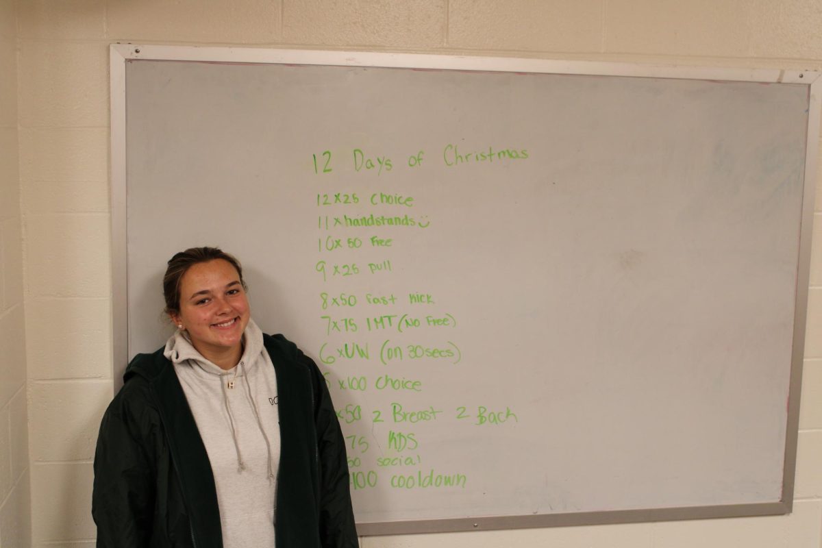 Audrey Bakker looks forward to the 12 days of Christmas practice.  