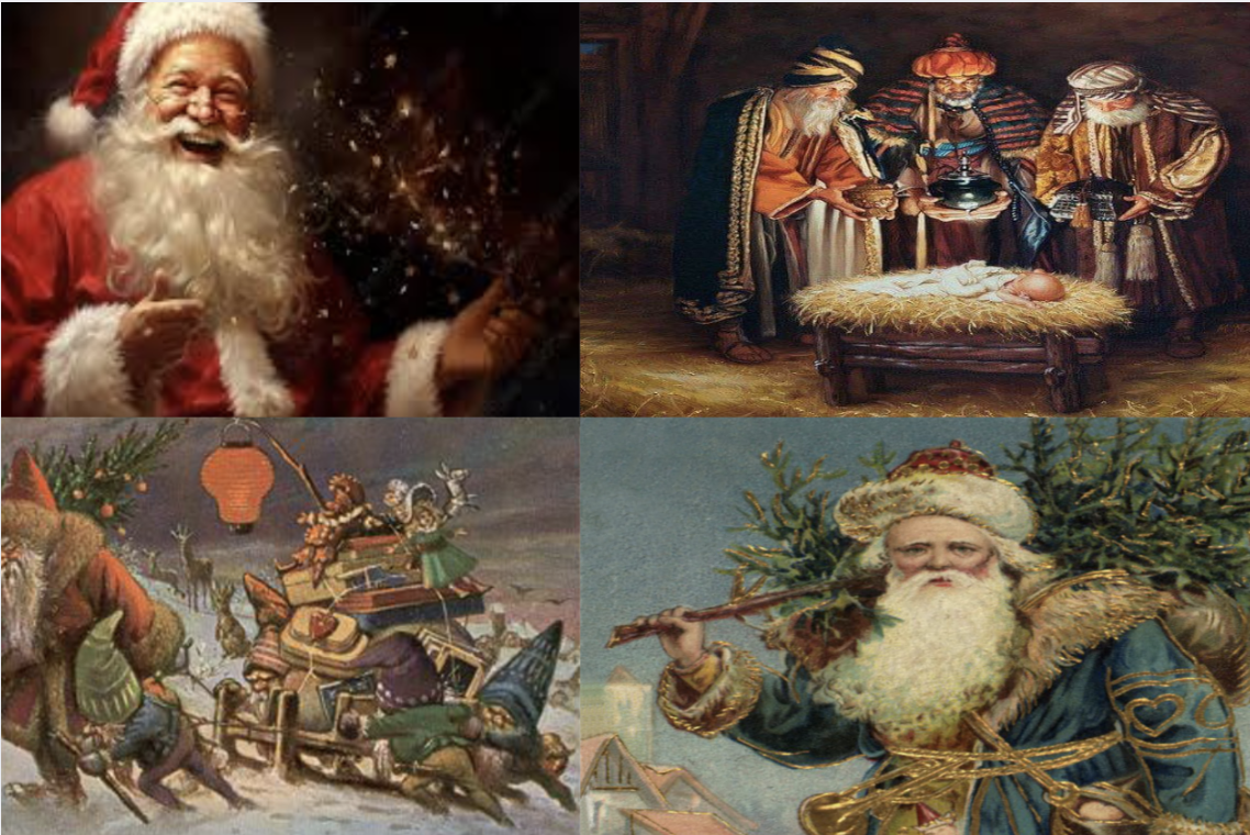 Various cultures adopt different perceptions of Santa Claus.