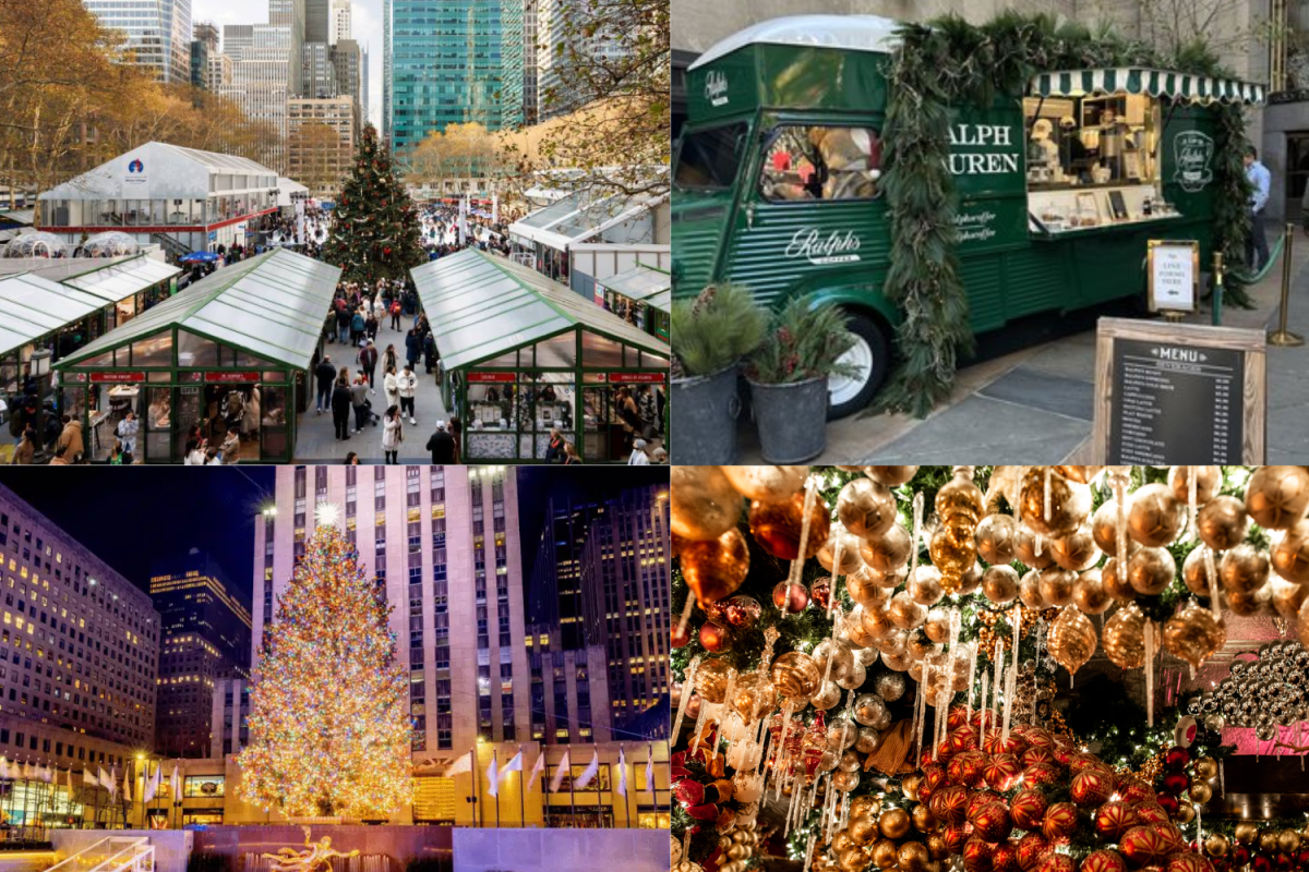 New York City fills with Christmas cheer during the holiday season.