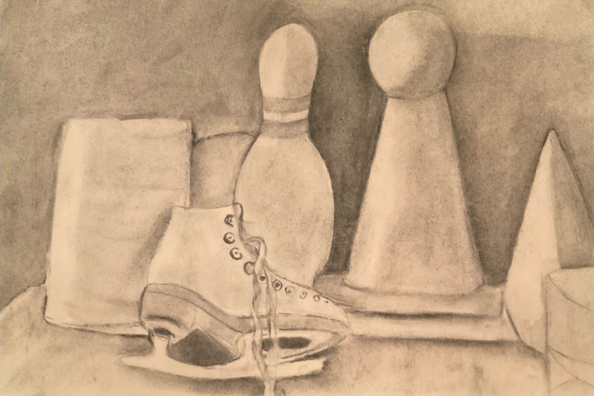 "Skates and Bowling Pins" Courtesy of Audrey Carcache '27