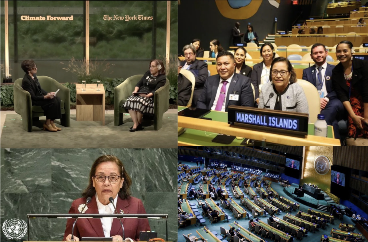 The Marshall Islands’ President, Hilda Heine, advocates for her nation on the global stage.