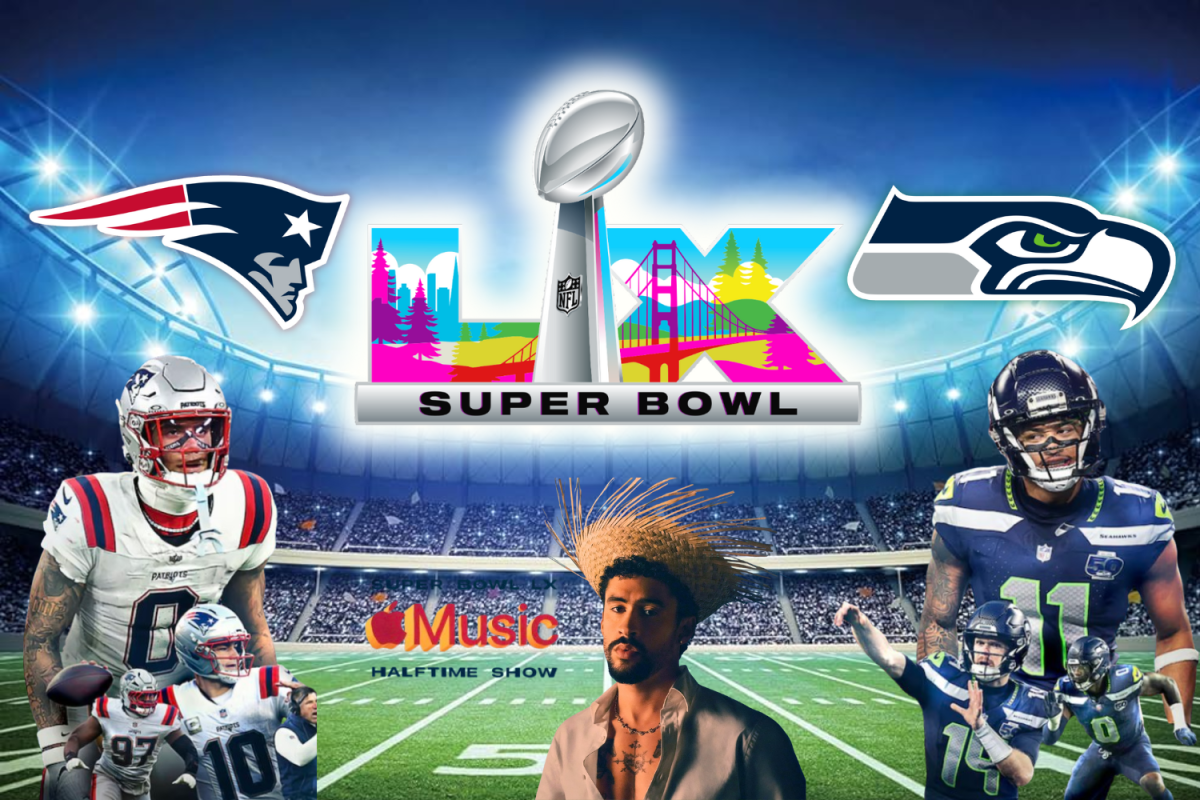 The New England Patriots and the Seattle Seahawks face off at Super Bowl LX in Levi's Stadium.