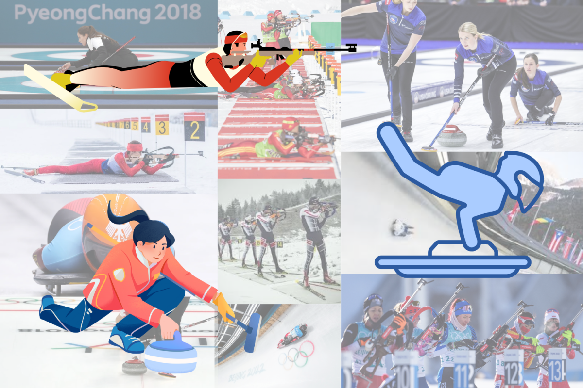 Athletes compete in three lesser-known Winter Olympic sports of curling, biathlon, and skeleton.