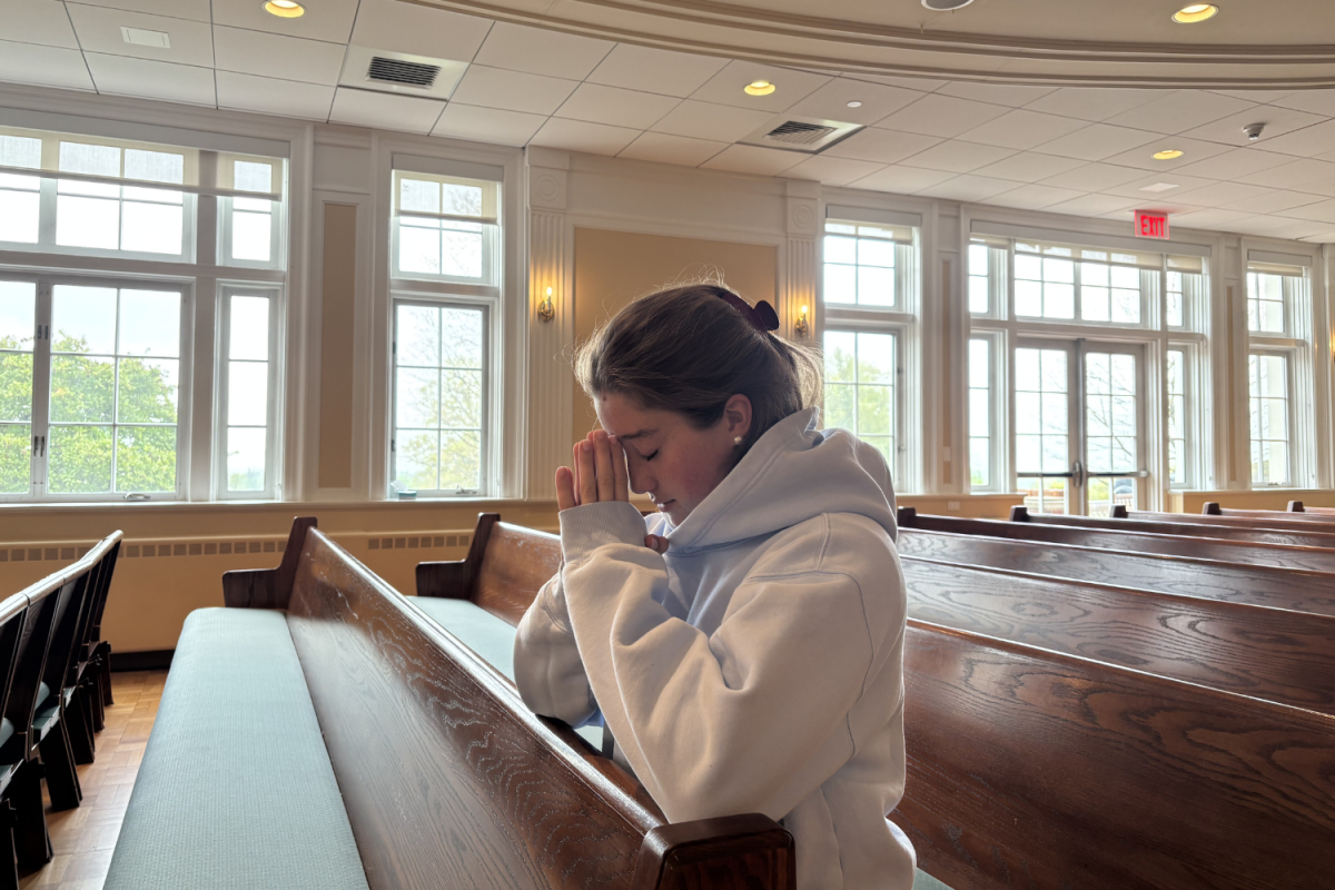Janie Dyer ’26 confesses her sins before the end of the school year.